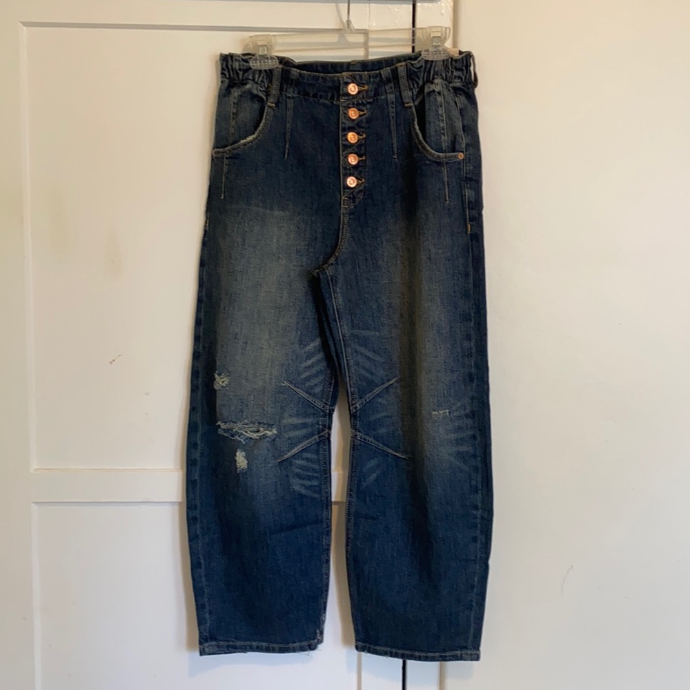 Anthropologie Pilcro Deconstructed Denim